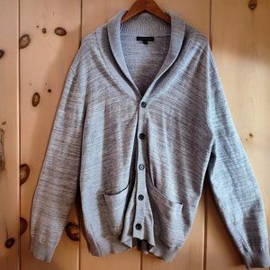 Banana Republic XL Grey Button-up Cardigan